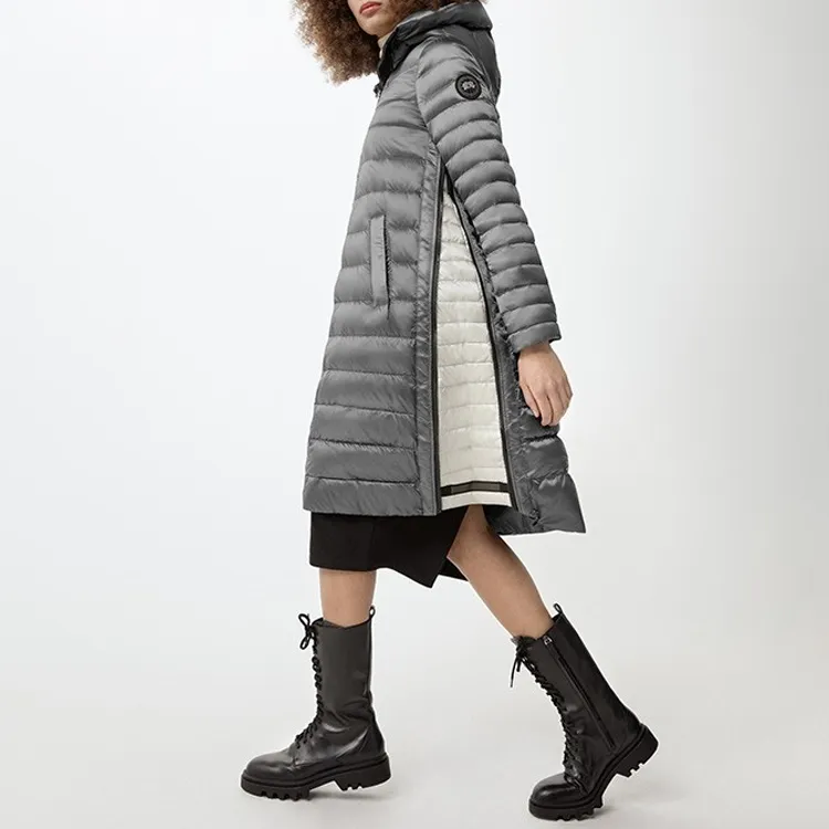 Canada Goose Down Jacket Women's Silver Birch With North Star White-3