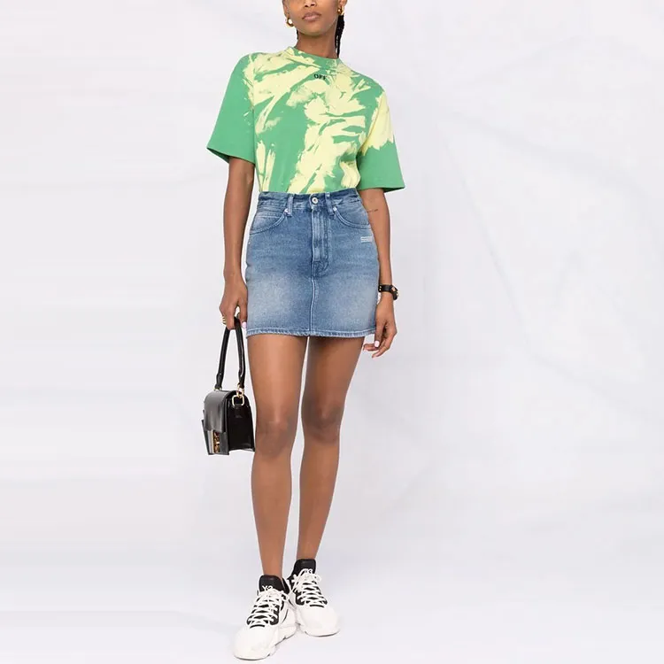 OFF-WHITE Denim Mini Skirt-1