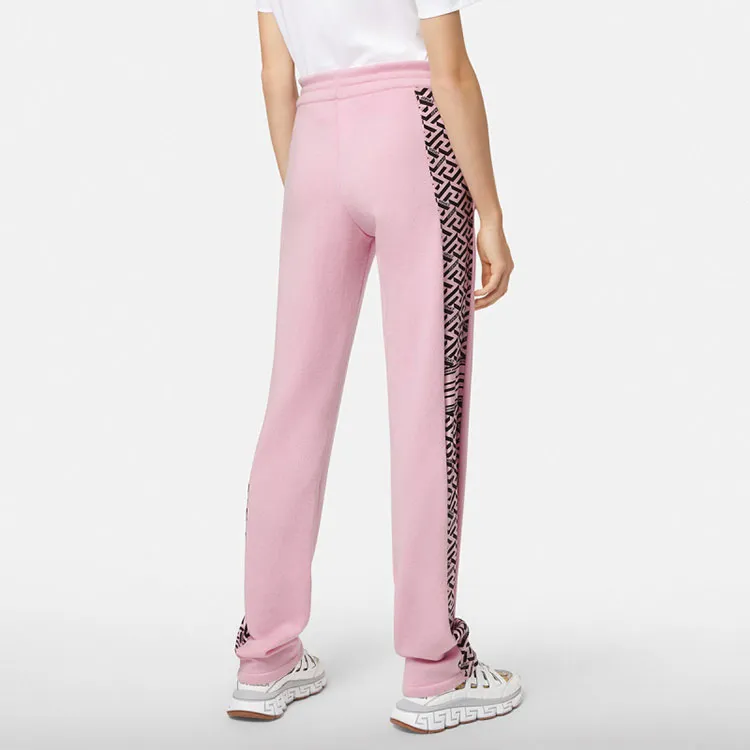 VERSACE SS22 Knitted Sweatpants Women's Pink-3