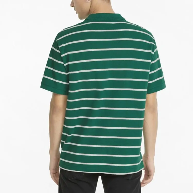 Amiparis X PUMA X Ami Co Branded Series Polo Shirts Men Verdant Green-3