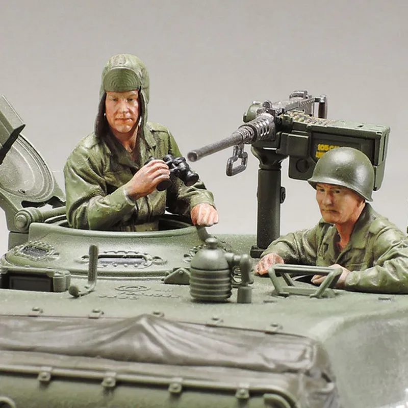 Tamiya MG 1/35 Armored Vehicle Collection, United States M4A3E8 Sherman Easy Eight Model Kits-3