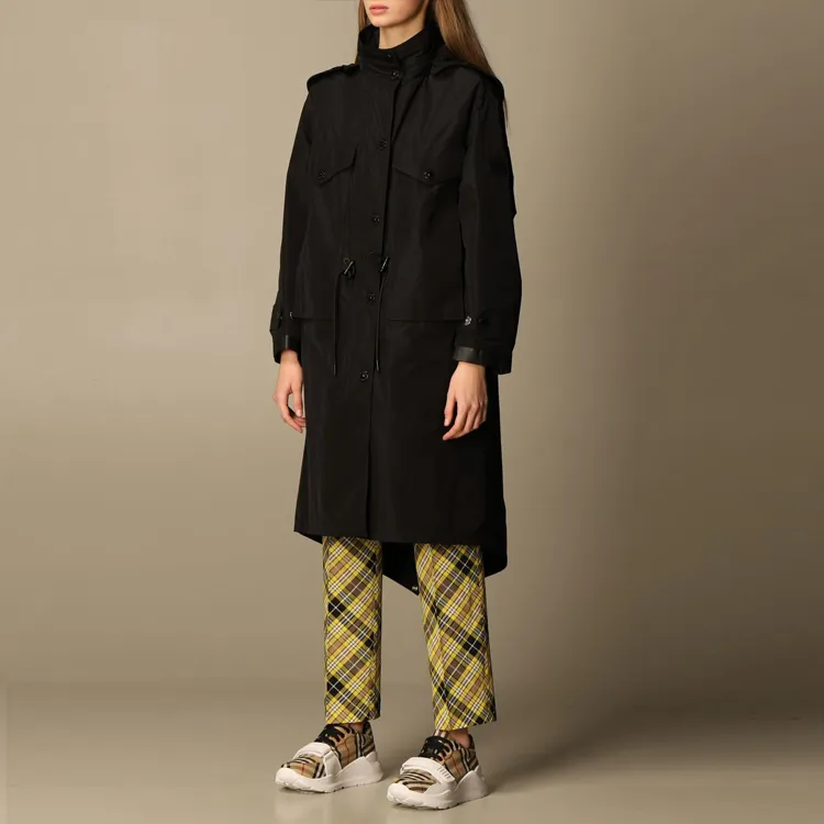 Burberry Coats Women's Black-5
