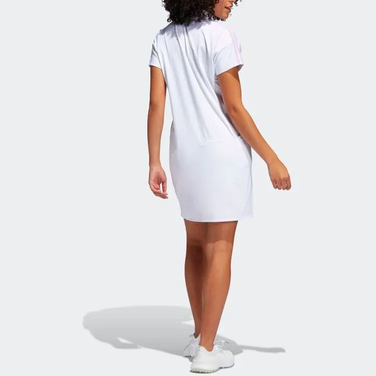 Adidas Short-Sleeved Dresses Women's White-3
