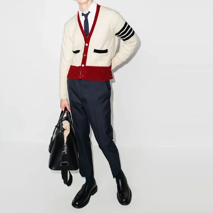 THOM BROWNE· SS22 Sweater Men's Beige-3