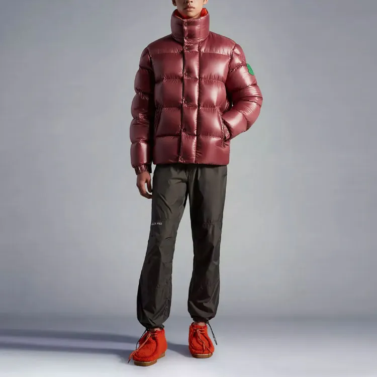 Moncler Dervox Series FW22 Fleece Lined Down Jacket Men's Brown-2