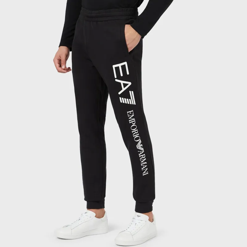 EMPORIO ARMANI EA7 FW20 Knitted Sports Pants Men's Black-3