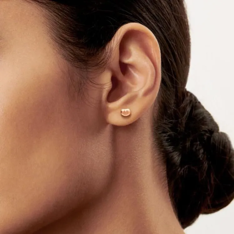 TIFFANY & CO. Stud Earrings Unisex Rose Gold-1