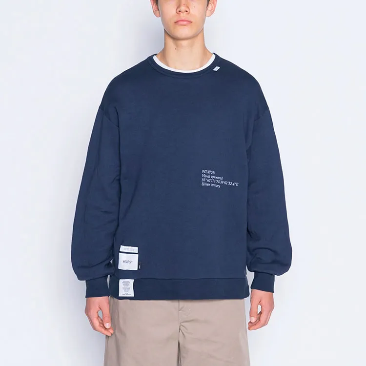 WTAPS Embroidered logo Crewneck Sweatshirt-5
