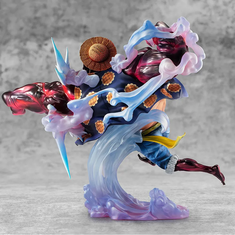 MegaHouse Monkey D. Luffy POPMAX One Piece 4 Speed Bouncy Man Ver.2 Scale Figures-5