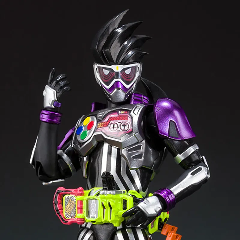 BANDAI Kamen Rider Ex Aid Bandai, Kamen Rider SHF Genm Action Player Lv.0 Action Figure Scale Figures 14.5cm-4