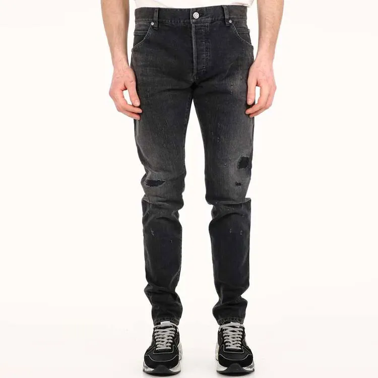 BALMAIN Jeans Men Black-3