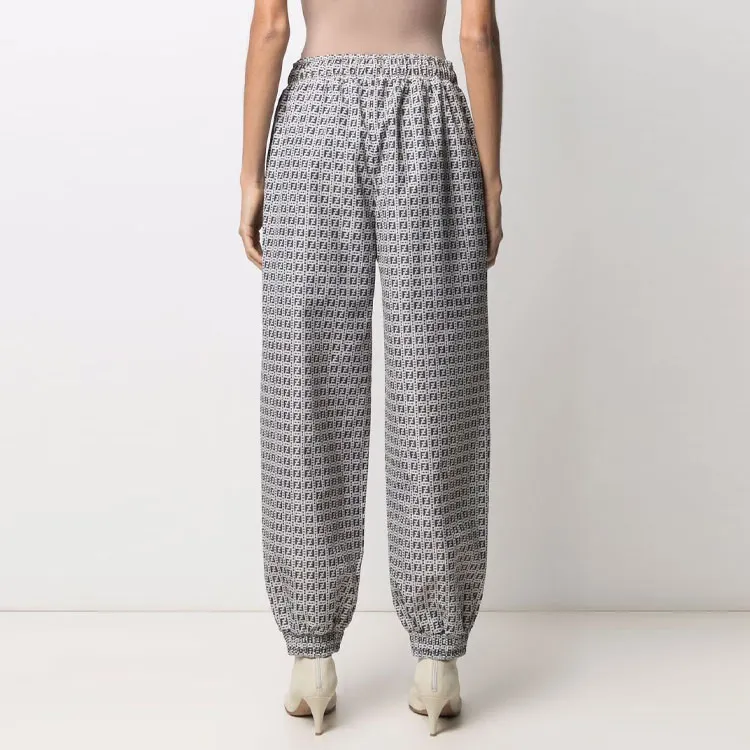 FENDI FW21 Knitted Sports Pants Women's Black-2