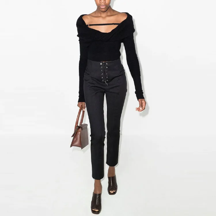 Jacquemus La Maille Ascua Top 'Black'-1