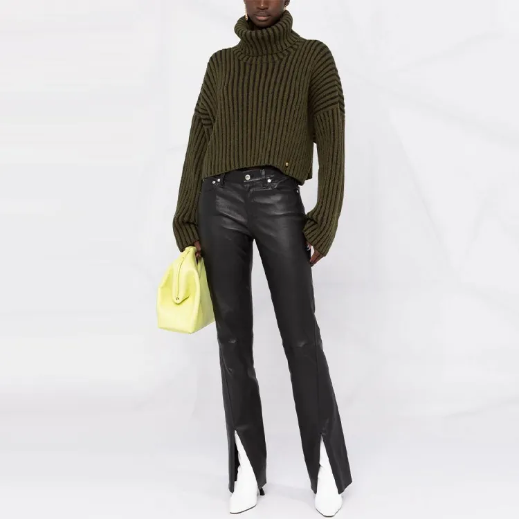 BALMAIN FW21 Loose Fit Sweater Women's Green-1