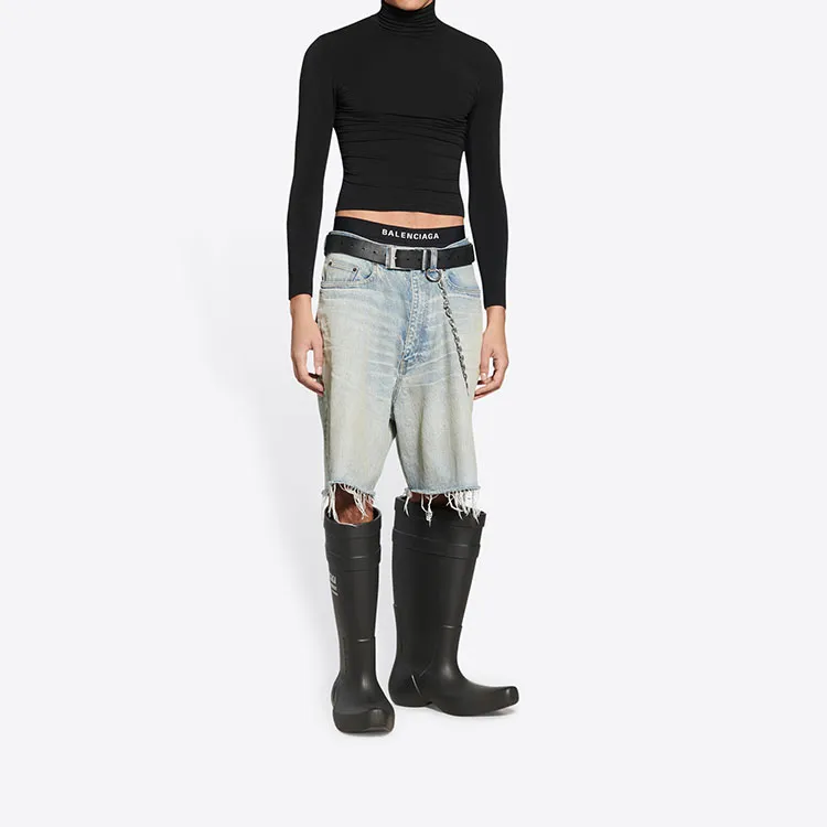 Balenciaga Denim Shorts Men's Blue-2