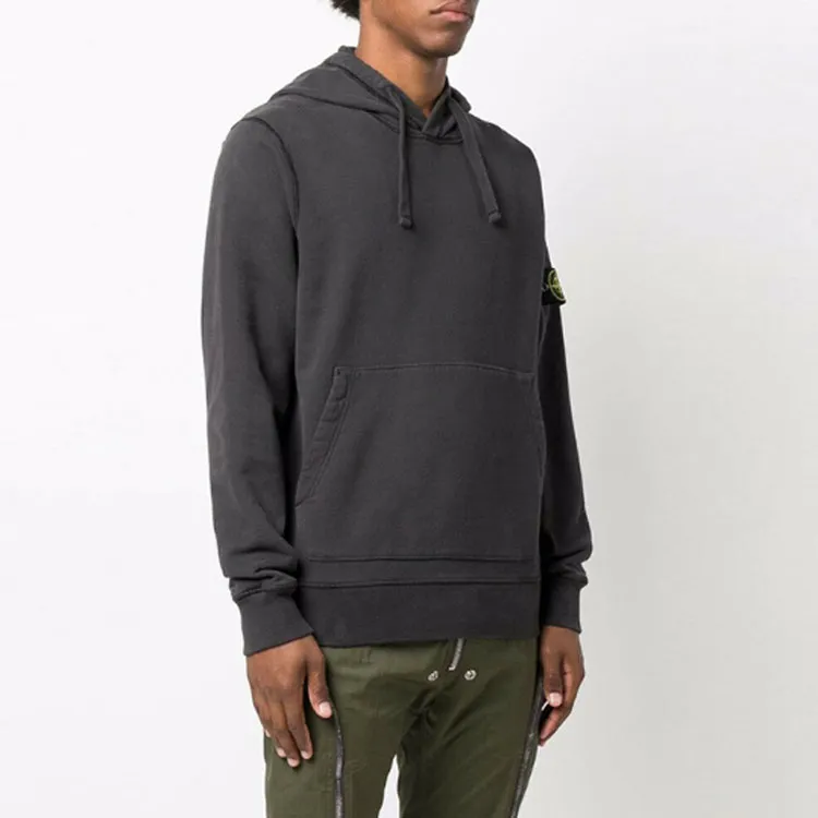 STONE ISLAND 64120 Brushed Cotton Fleece Hooded Sweatshirt-3