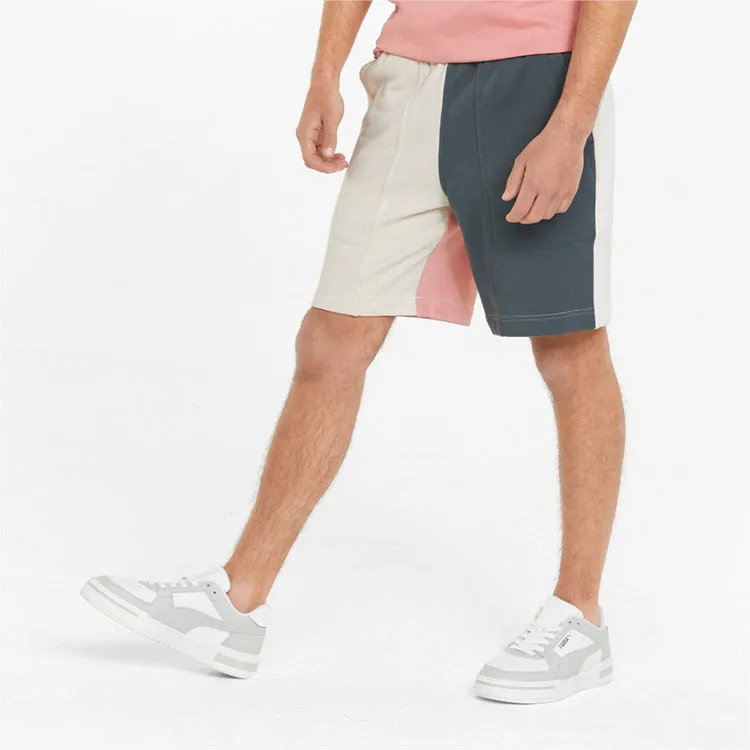 PUMA Casual Shorts Men Cotton-Linen Blend In Natural Color-3
