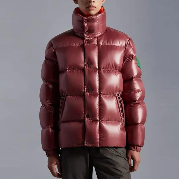 Moncler Dervox Series FW22 Fleece Lined Down Jacket Men's Brown-3