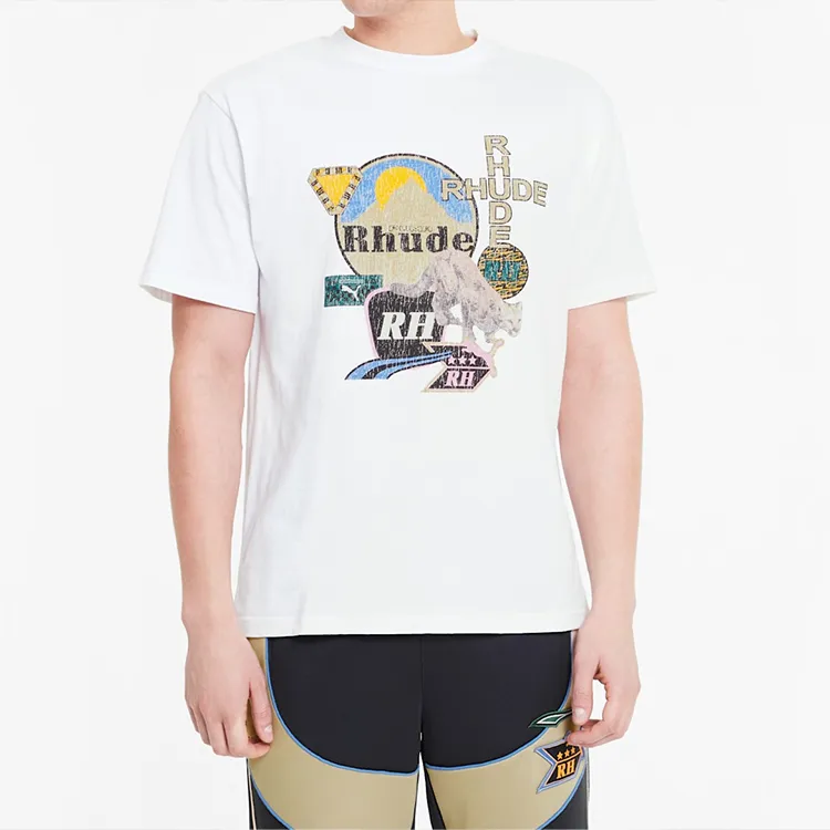 Rhude X PUMA RHUDE Collaboration T Shirts Unisex-2