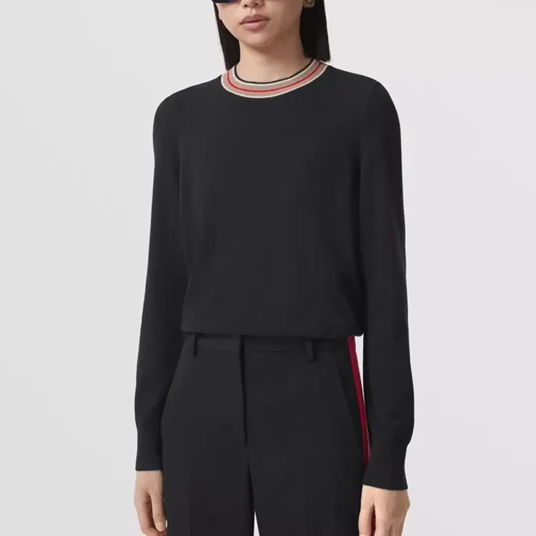 Burberry Stripe neckline Cashmere Jumper-3