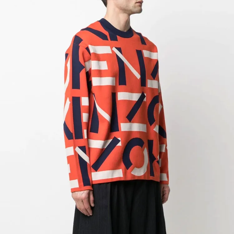 KENZO Sweaters Men Orange-2