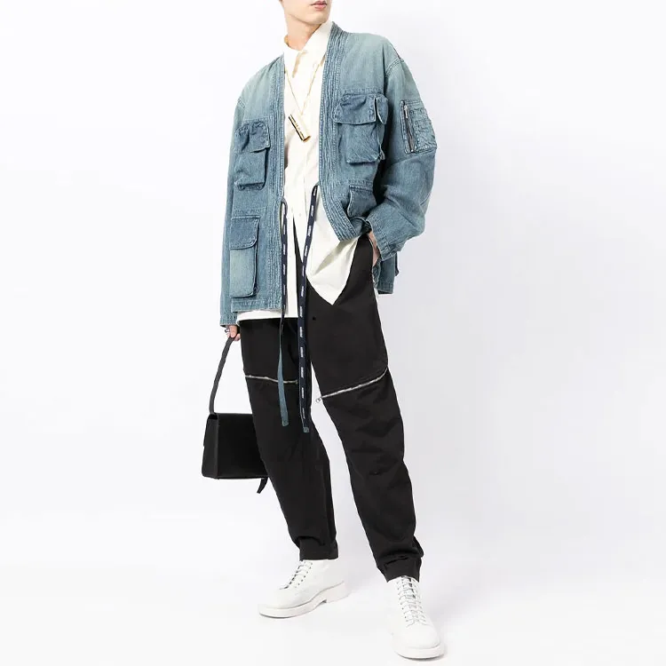 AMBUSH Denim Jackets Men Blue-1