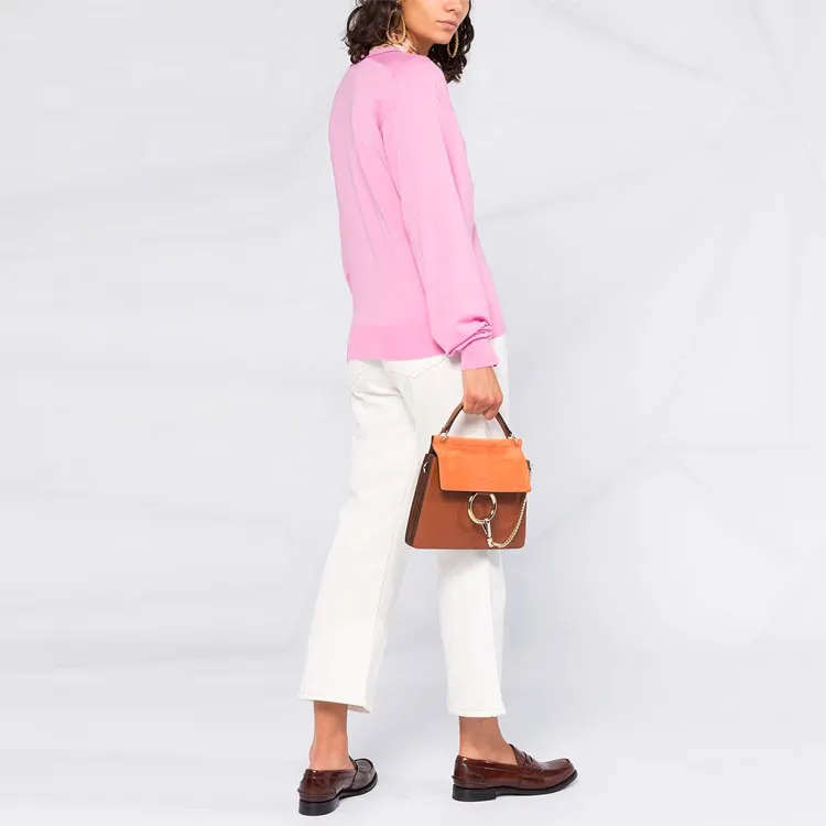 Chloe FW21 Loose Fit Sweater Women's Pink-3