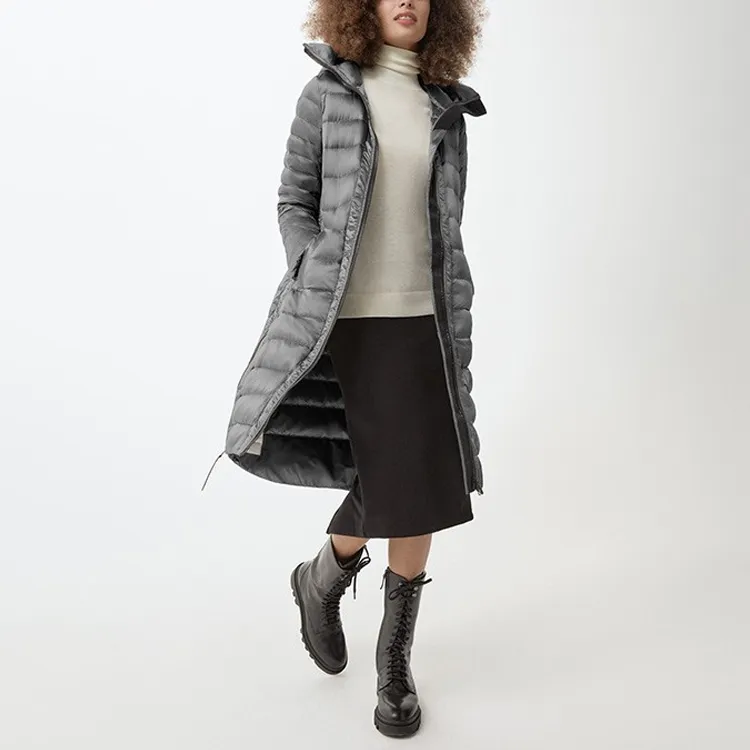 Canada Goose Down Jacket Women's Silver Birch With North Star White-6