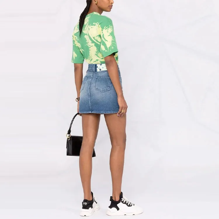 OFF-WHITE Denim Mini Skirt-2