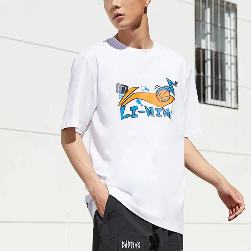 LINING T Shirts Men White-2