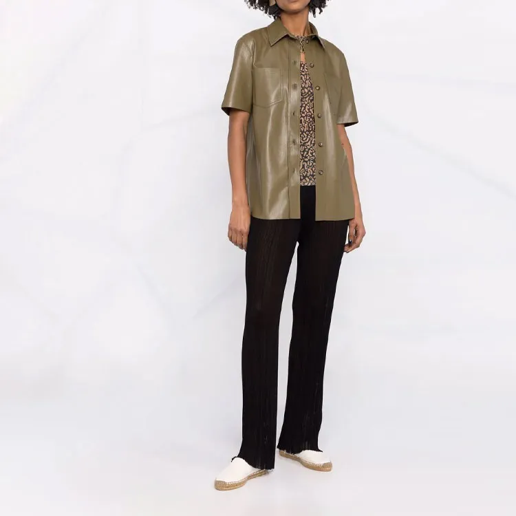 NANUSHKA Shirts Women's Brown Green-3