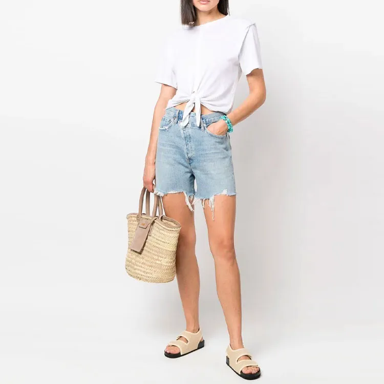 AGOLDE Criss Cross Short 'Symbol'-1