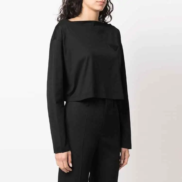 PRADA Crop Tops Women's Black-2