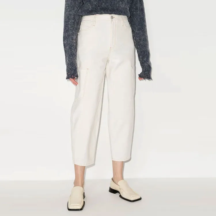 FRAME Ultra High Waist Cropped Jeans-2