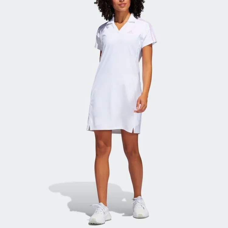 Adidas Short-Sleeved Dresses Women's White-4