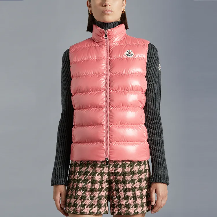 Moncler Ghany Series FW22 Vest Women's Pink-2