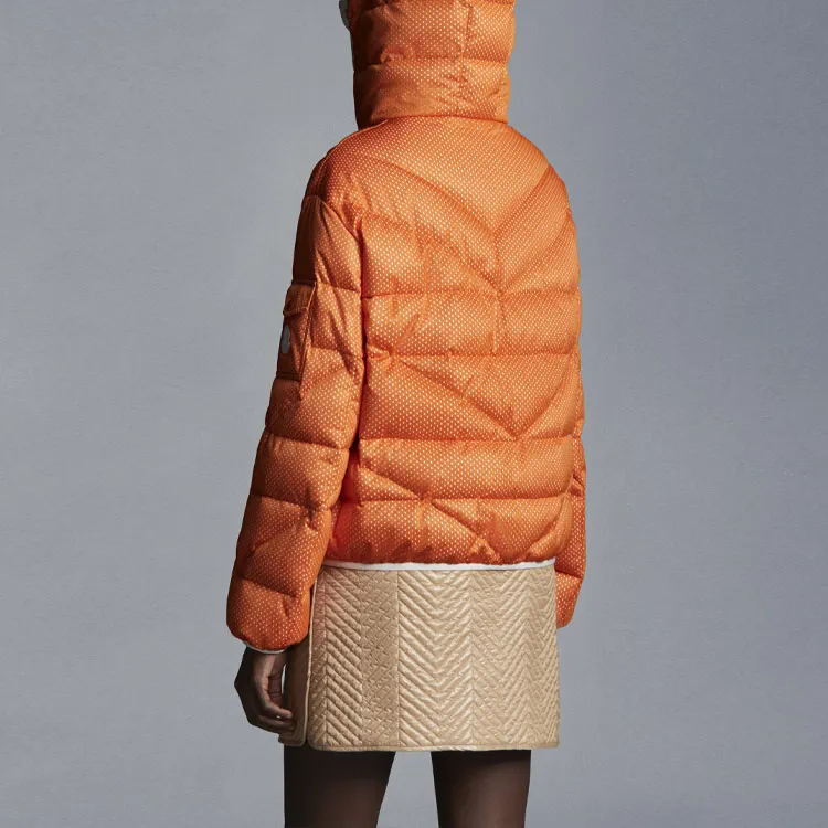 Moncler FW22 Hooded Down Jacket Women's Orange-3