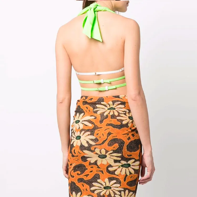 Jacquemus Le Haut Limao Crop Top 'Green'-3