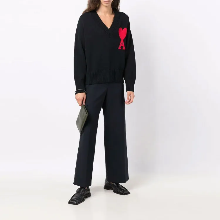 Ami V Neck Sweater-3