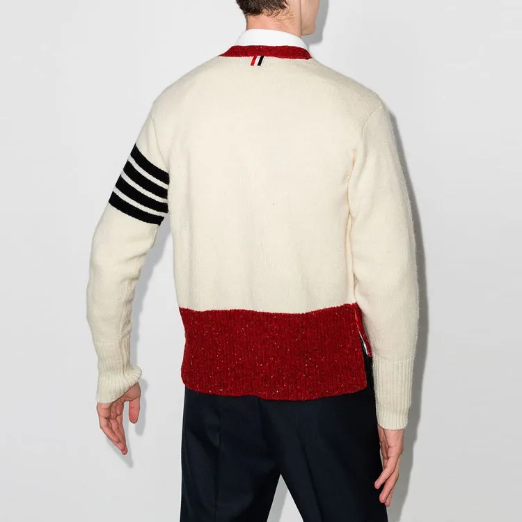 THOM BROWNE· SS22 Sweater Men's Beige-2