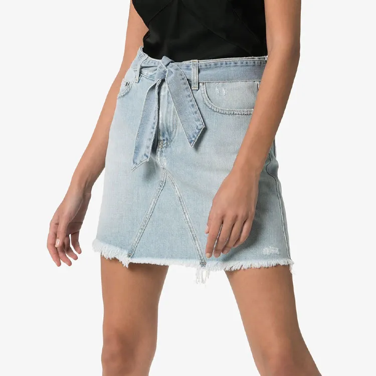Givenchy Denim Short Skirts Women's Blue-1