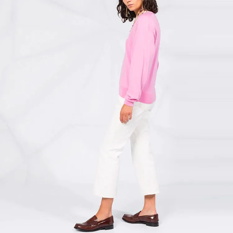 Chloe FW21 Loose Fit Sweater Women's Pink-2