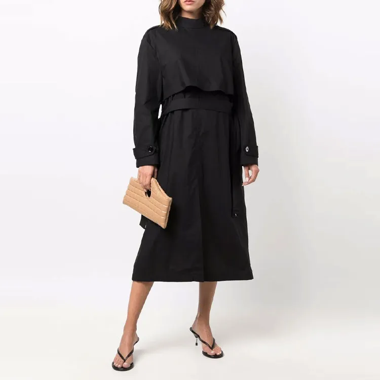 MM6 Maison Margiela Trench Cotton Midi Dress-2