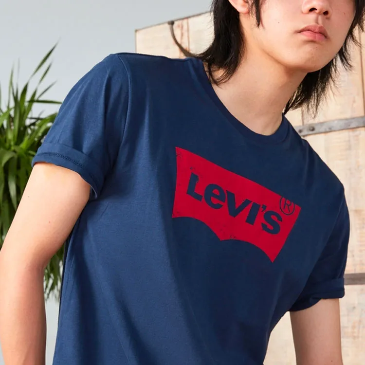 Levis T Shirts Men Navy Blue-5
