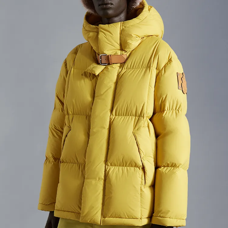 Moncler SS22 Down Jacket Winter Unisex Yellow-3