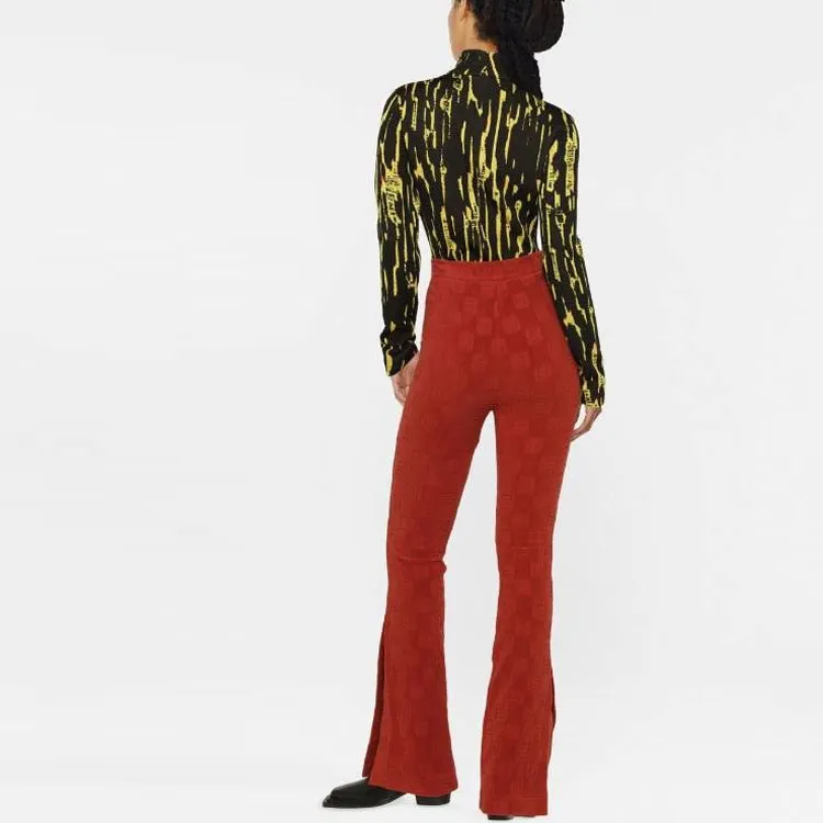 AMBUSH Graphic Print Cropped Long Sleeved Top-3