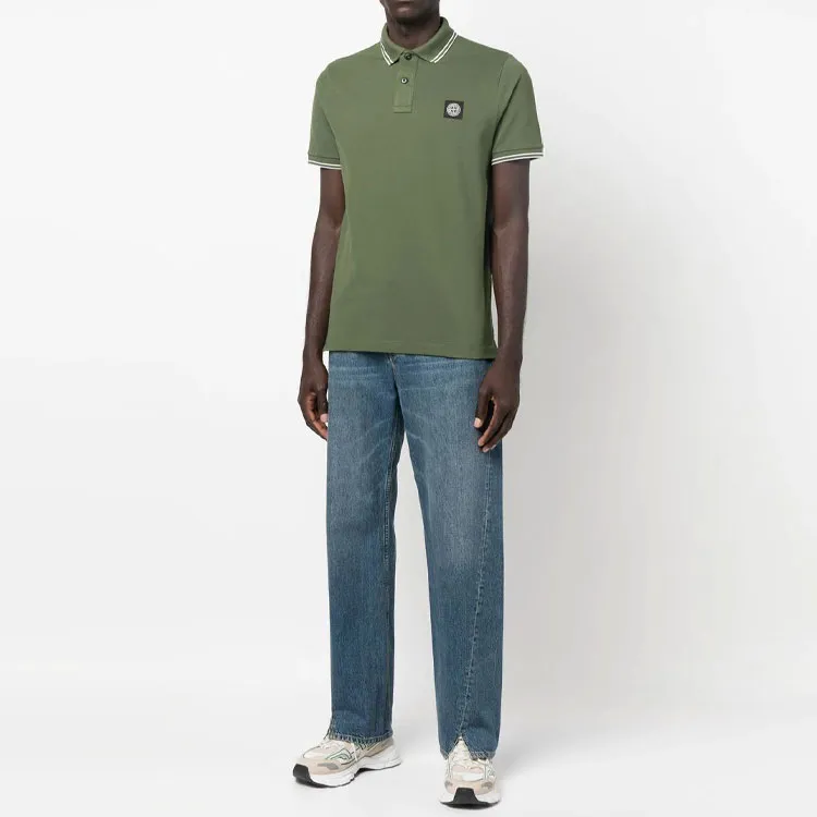 STONE ISLAND FW22 Polo Shirt Men's Green-1