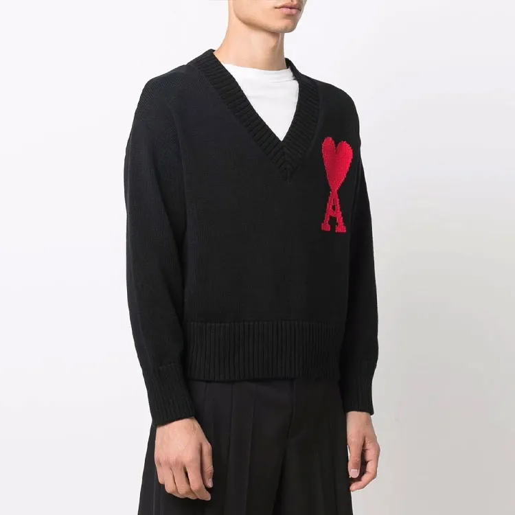 Ami V Neck Sweater-4