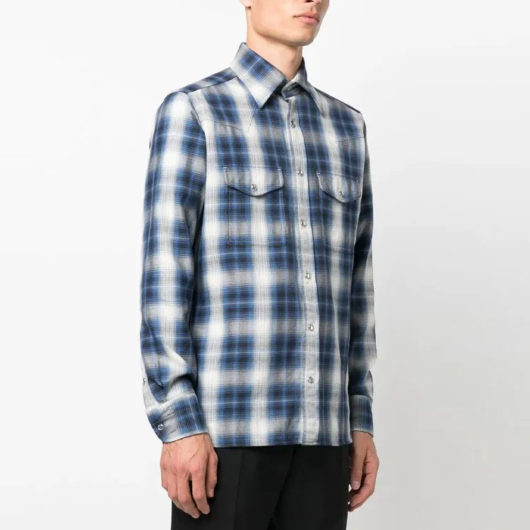 TOM FORD Shirts Men Blue-3