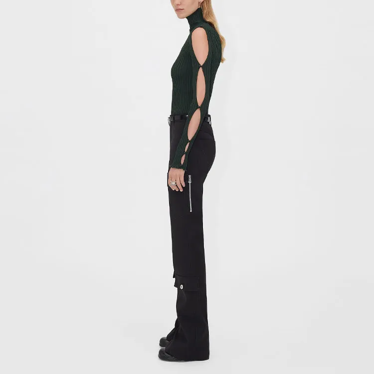 Bottega Veneta Cut Out Turtleneck Sweater-2